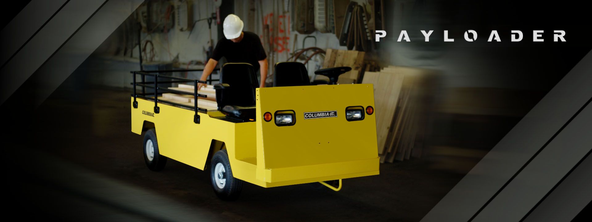 Yellow Columbia Payloader