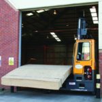 Combilift Forklift Moves Large Stacks of Plywood