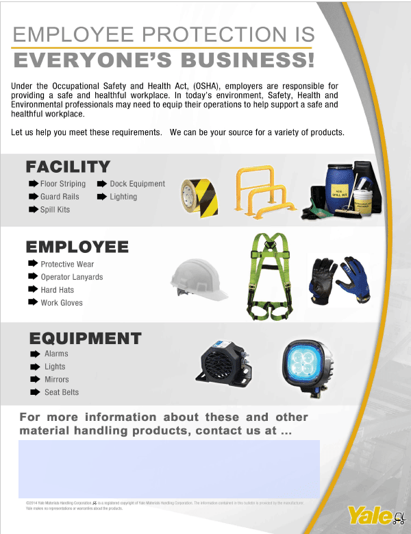 Employee safety is very important to Medley Equipment. We have the right tools and training to help your team .