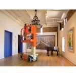 JLG Vertical Lift Used for Chandelier Installation & Repair