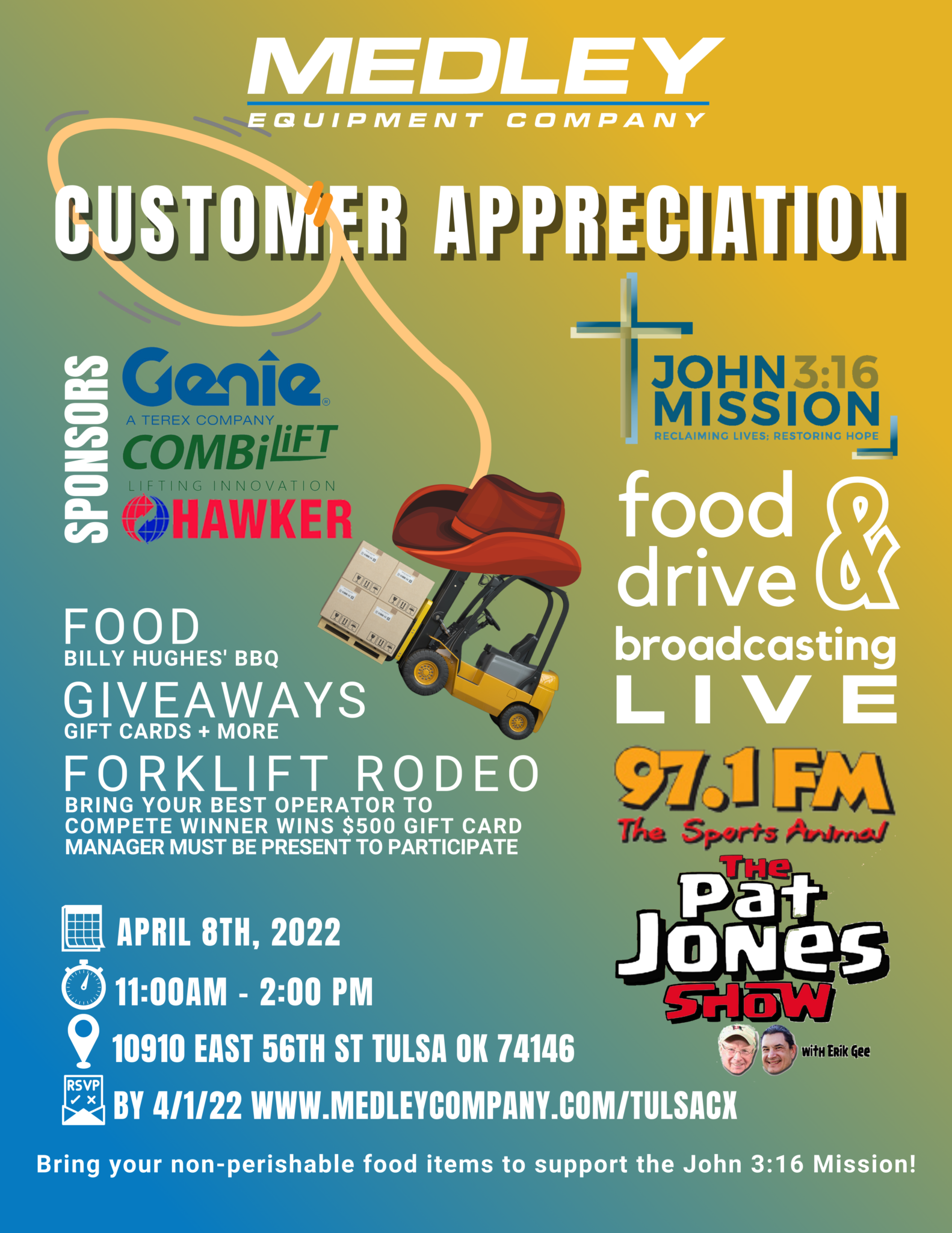 Customer Appreciation + Forklift Rodeo | Medley Equipment Company