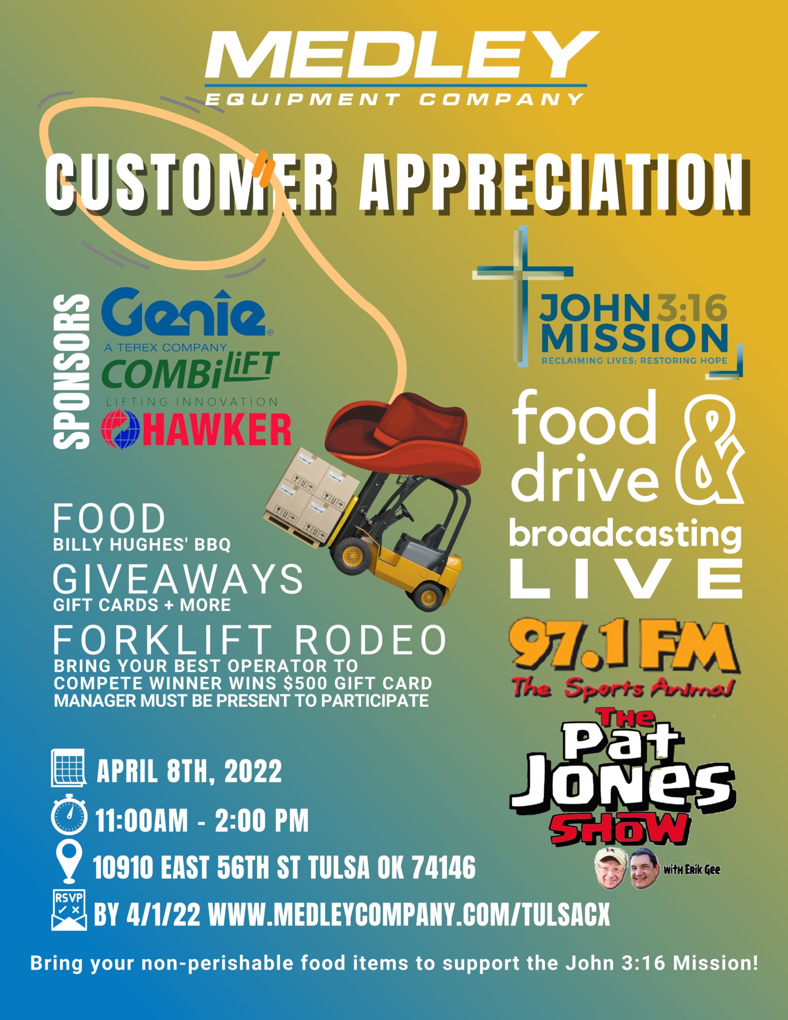 Customer Appreciation + Forklift Rodeo | Medley Equipment Company Customer Appreciation + Forklift Rodeo | Medley Equipment Company