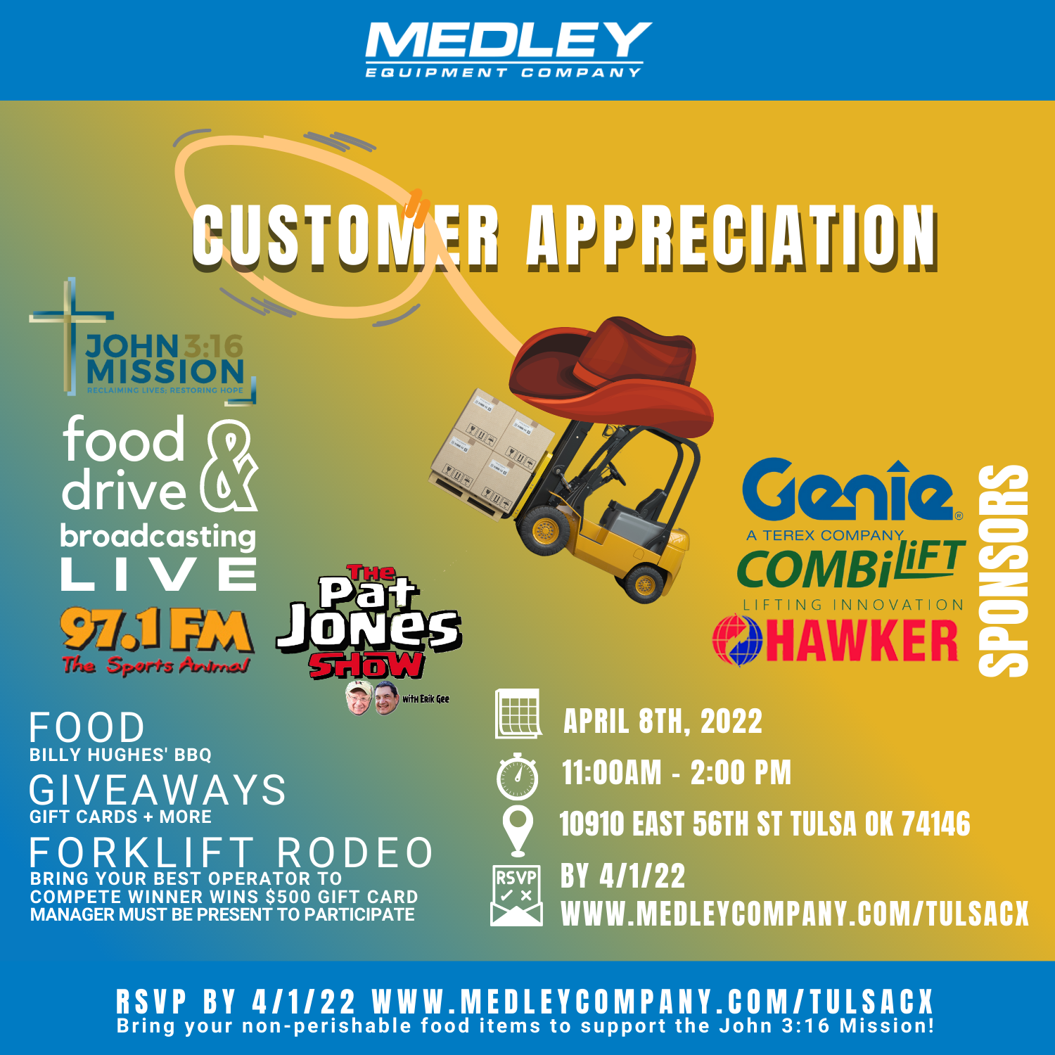 Forklift Rodeo And Customer Appreciation Medley Equipment Company Forklift Rodeo And Customer Appreciation Medley Equipment Company
