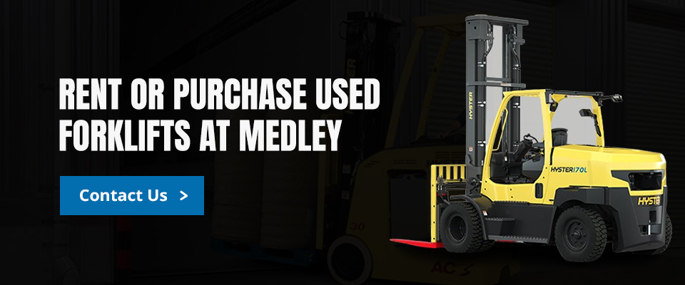 Rent or Purchase Used Forklifts at Medley
