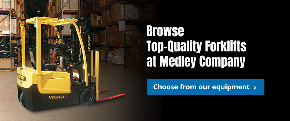Browse Top-Quality Forklifts at Medley Company