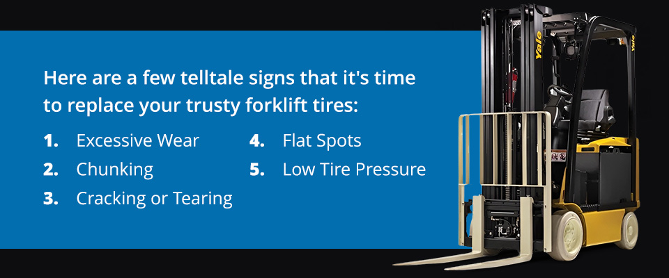 When to Replace Forklift Tires
