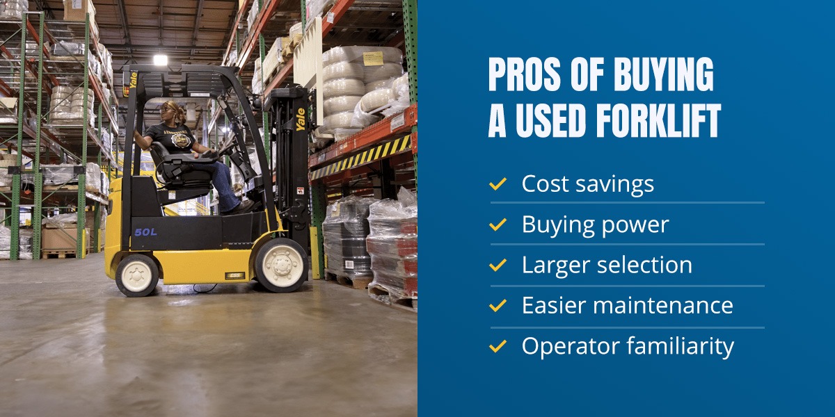 pros of buying a new forklift